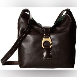 Dooney & Bourke Dark Brown Leather Hobo Bag